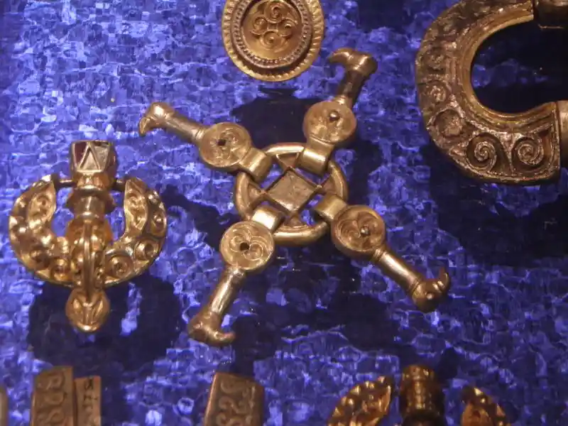 Swastika made up of feet